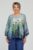 Bluza amestec matase cu vascoza, imprimeu pictural cu flori galbene delicate mărime mare