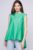 Bluza ampla verde din poplin de bumbac mărime mare