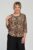 Bluza casual, imprimeu animal print si maneca 3 4 mărime mare