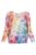 Bluza cu maneca lunga fluture si imprimeu flori multicolore pastelate mărime mare