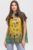 Bluza de vara tip poncho din matase cu reproducere dupa Sarutul de Gustav Klimt mărime mare