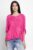 Bluza din matase naturala brodata, cu dantela pe spate, fucsia mărime mare