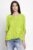 Bluza din matase naturala brodata, cu dantela pe spate, verde deschis mărime mare