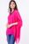 Bluza din matase naturala in colturi, fucsia mărime mare