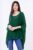 Bluza din matase naturala in colturi, verde inchis mărime mare