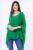 Bluza din matase naturala in colturi, verde smarald mărime mare