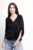 Bluza din matase naturala platca brodata, cu paiete fine si cu dantela pe spate, neagra mărime mare