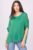 Bluza din matase naturala verde, cu funda pe spate mărime mare