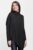 Pulover oversize lalea, asimetric, din tricotaj negru mărime mare
