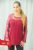 Bluza rosie dama cu dantela Karina marime XXL (44)
