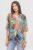 Bluza subtire, de vara, oversize, din vascoza, cu imprimeu multicolor mărime mare