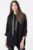Bluza tunica dreapta, Hope, cu gluga, neagra mărime mare