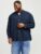 Jack & Jones Plus Camasa casual barbati, din bumbac organic, Bleumarin inchis