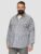 Camasa barbati, cu maneca lunga si imprimeu floral, Slim Fit, Alb