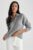 Cardigan cu aspect striat si maneci raglan DeFacto mărime mare