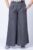 Fusta pantalon gri casual, din in, cu o curea fancy mărime mare