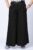 Fusta pantalon neagra casual, din in, cu o curea fancy mărime mare