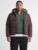 Jack & Jones Plus Geaca barbati, cu gluga, Regular fit, JJGALAXY, Maro inchis