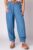 Pantaloni albastru jeans, masura mare, cu curea, din vascoza mărime mare