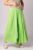 Pantaloni largi, de vara, din vascoza, cu curea elastica, verde deschis mărime mare