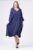 Rochie A-line bleumarin cu maneca lunga mărime mare