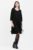 Rochie A line , din tricot, cu sireturi laterale, neagra mărime mare