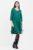 Rochie A line , din tricot, cu sireturi laterale, verde inchis mărime mare