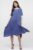 Rochie A-line in colturi albastru jeans mărime mare