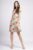 Rochie  A line  midi, silky, cu imprimeu floral rosu si verde mărime mare