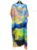 Rochie de plaja lunga tip poncho din matase cu reproducere dupa pictura celebra mărime mare