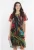 Rochie diafana din voal cu imprimeu abstract multicolor marime mare