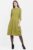 Rochie lalea din jerseu punto milano, verde olive mărime mare