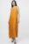 Rochie lunga A-line din in, fara maneci, galben turmeric mărime mare
