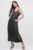 Rochie lunga A-line din in, fara maneci, gri mărime mare