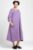 Rochie lunga A-line din jerseu punto milano, lila mărime mare