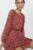 Rochie mini cu model floral Valentin Mango mărime mare