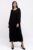 Rochie plisata A-line cu maneca lunga cu elastic, neagra mărime mare