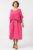 Rochie suprapusa cu bluza plasa, din bumbac, fucsia mărime mare