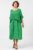 Rochie suprapusa cu bluza plasa, din bumbac, verde intens mărime mare