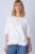 Tricou alb oversize cu siret reglabil, din bumbac mărime mare