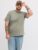 Jack & Jones Plus Tricou simplu barbati, cu decolteu la baza gatului, Bradley, Olive