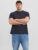 Jack & Jones Plus Tricou cu logo, barbati, din bumbac organic, Standard Fit, Bleumarin inchis
