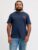 Jack & Jones Plus Tricou barbati, din bumbac, Regular fit, JJRUSH, Bleumarin inchis