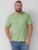 s.Oliver Tricou barbati, cu decolteu la baza gatului, din bumbac, Verde deschis