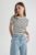 Tricou cu dungi si decolteu la baza gatului DeFacto mărime mare