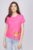 Tricou din vascoza cu imprimeu fluture, fucsia mărime mare