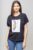 Tricou negru cu panou central pana stilizata mărime mare