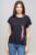 Tricou negru cu panou lateral pana stilizata mărime mare