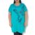Bluza tip tricou vara, cod 116, pentru femei, marime mare, culoare Turcoaz 1441